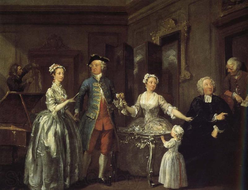 William Hogarth Trent Family France oil painting art